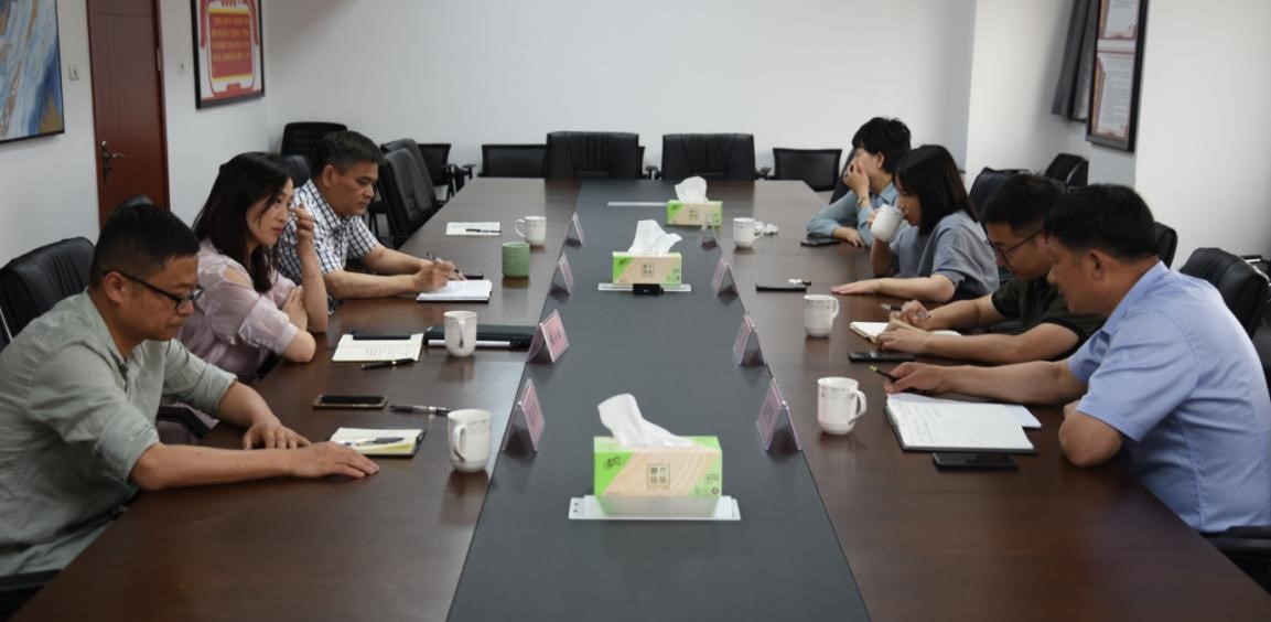 安吉县溪龙乡党委书记夏靓一行莅临九洲(中国)集团交流“携茶”相关工作