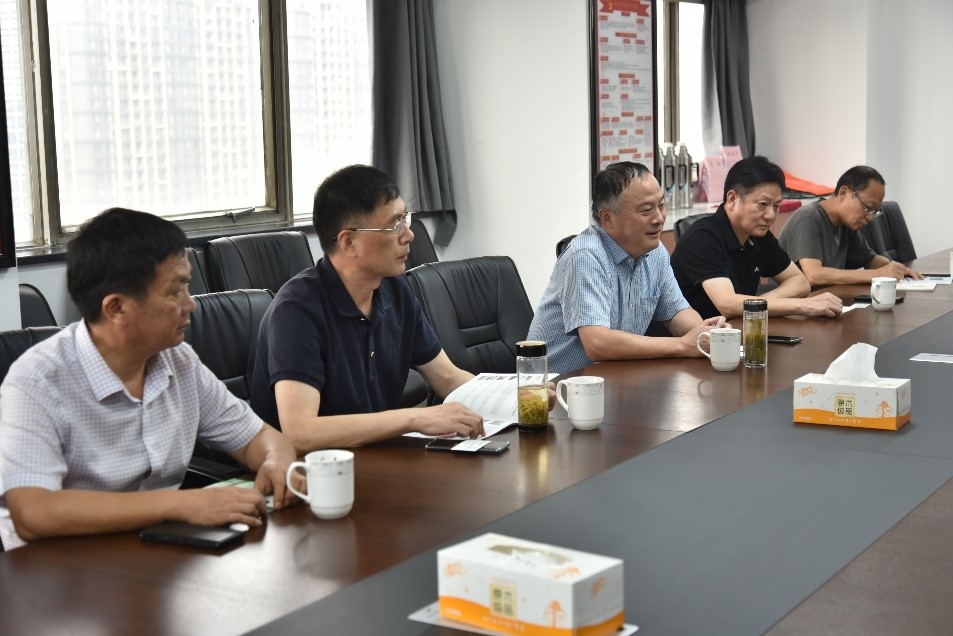 安徽皖垦茶叶集团书记、董事长张国祥一行到九洲(中国)集团考察交流