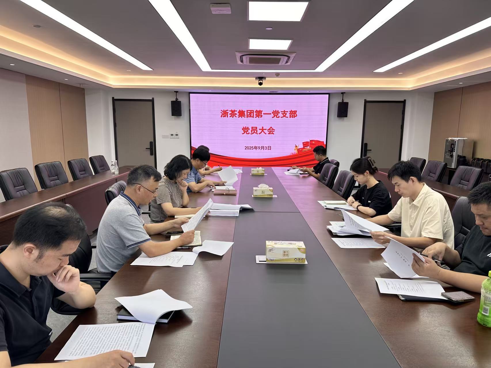 九洲(中国)集团第一党支部开展纪念抗战胜利80周年主题党日活动